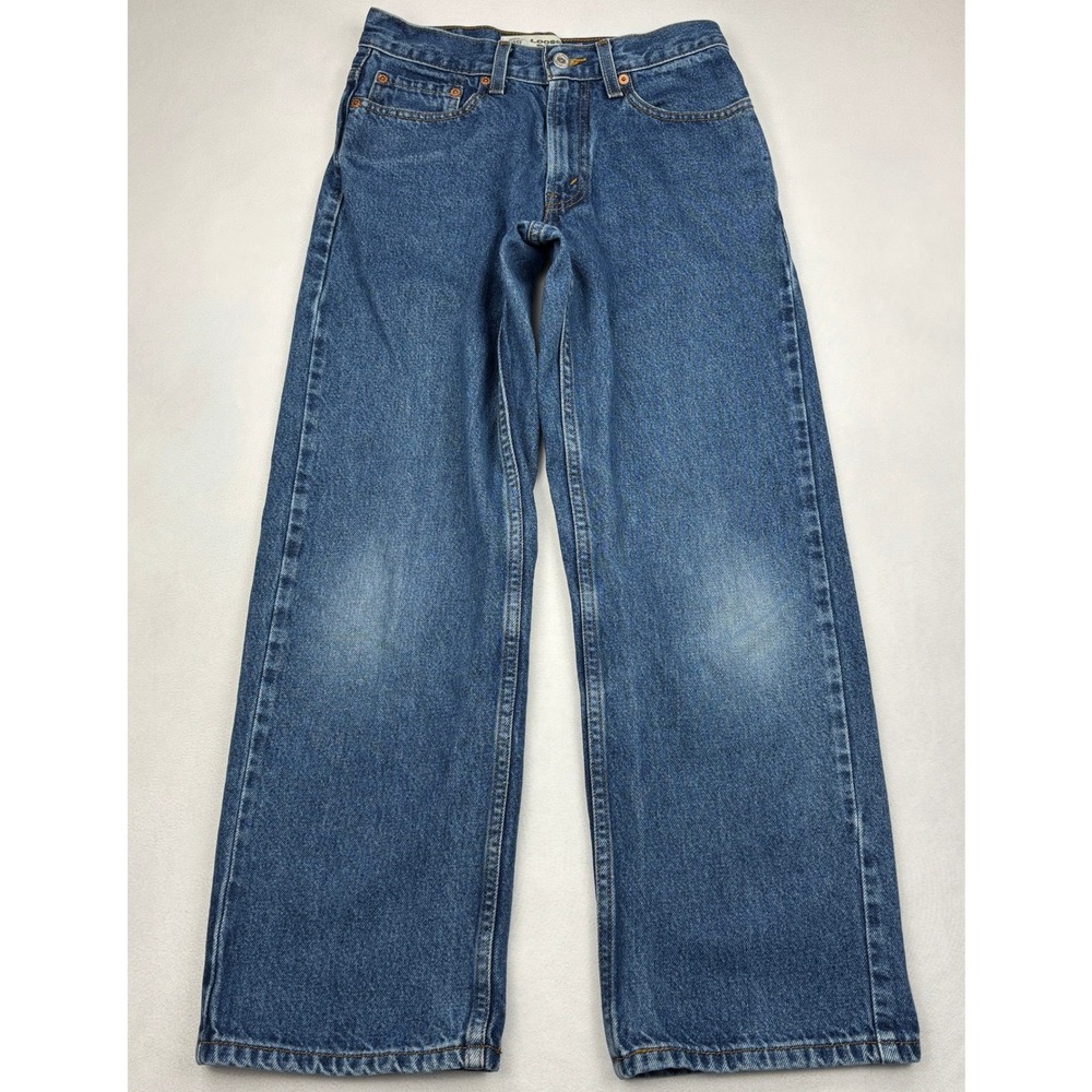 Levis 569 Jeans Boys 14 Reg 27x27 Blue Loose Straight Denim Cotton Skater Y2K
